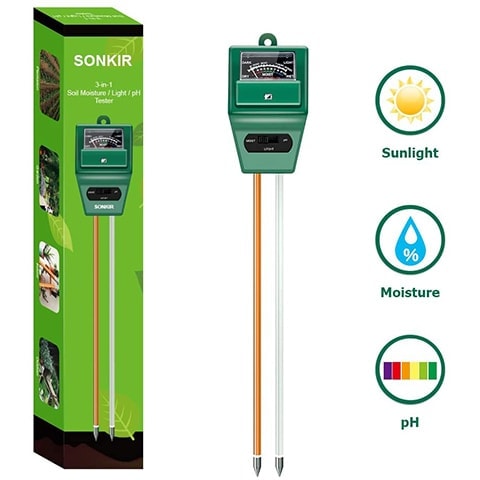Dodoshop 2 Pack Soil Moisture Meter,Hygrometer Moisture Sensor Soil Indoor/Outdoor Moisture Sensor Meter for Gardening Soil Water Monitor Farming No Battery Needed 