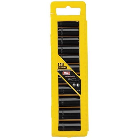 Stanley 97-126 Drive Metric Deep Impact Socket Set
