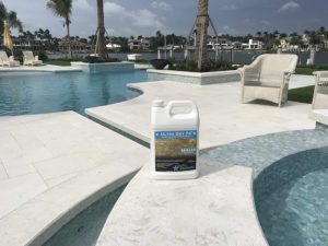 Stella Sealants Ultra Dry 70 - Stone Sealer in the poolside