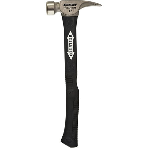 Dead On Tools DO-Ti7 Milled Face Titanium Framing Hammer 16-Ounce  Black 
