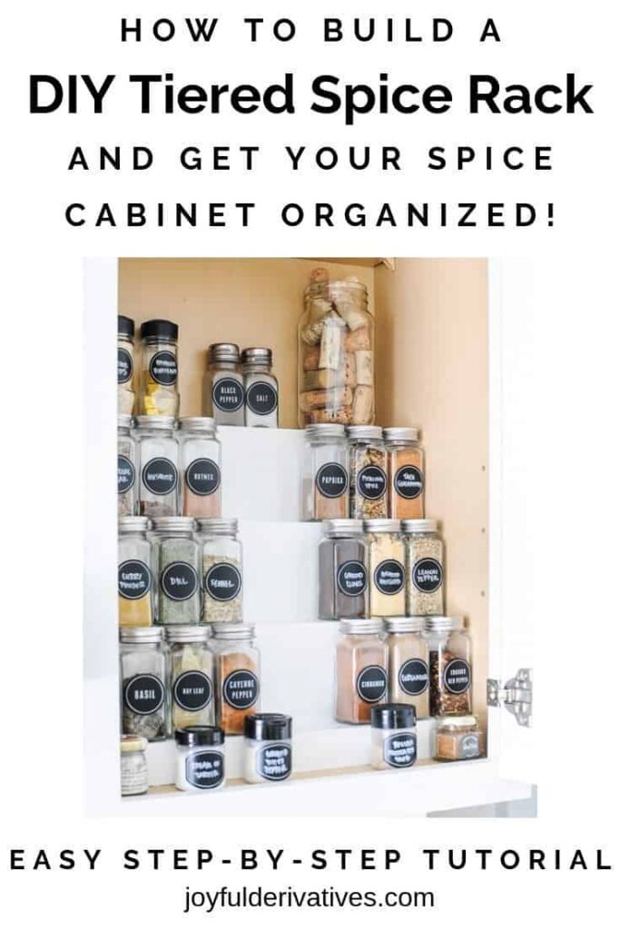 Storage Bin DIY Spice Rack from Remodelaholic