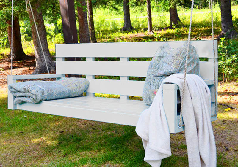 Stylish Modern DIY Porch Swing from Ana White