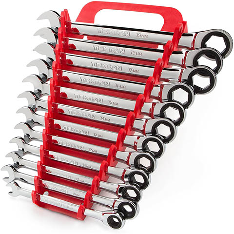 TEKTON Ratcheting Combination Wrench Set