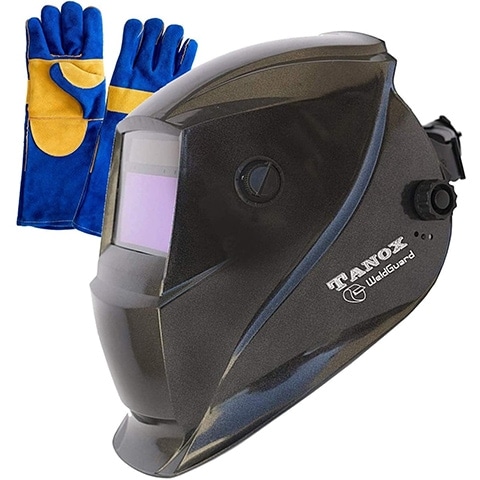 Tanox Auto Darkening Solar Powered Welding Helmet