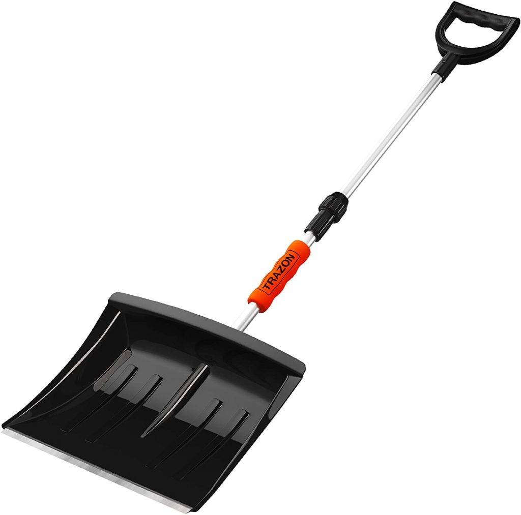 Trazon Folding Snow Shovel for Driveway Car Home Garage