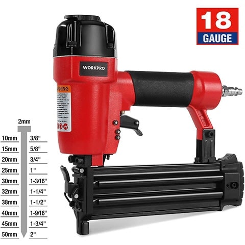WORKPRO 18-Gauge Pneumatic Brad Nailer