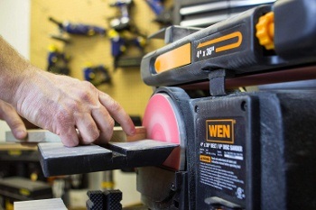 a benchtop belt sander