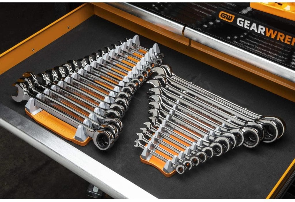 actual photo of GEARWRENCH 83121 Reversible Wrench Rack