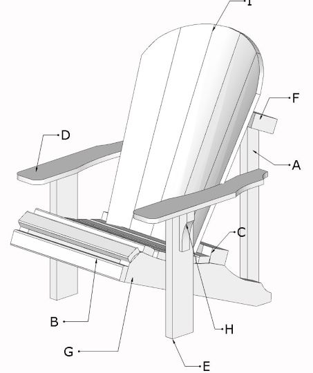 diy 2×4 adirondack chair plans