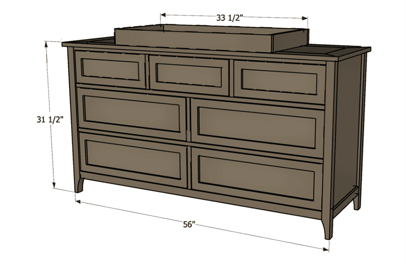 diy 7-drawer dresser