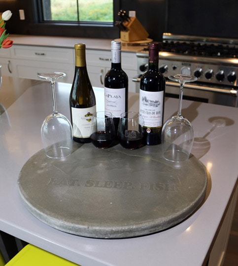 diy concrete lazy susan
