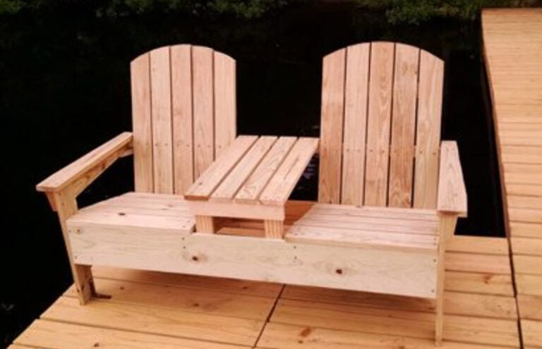 Diy Double Adirondack Chair My Outdoor Plans 768x495 