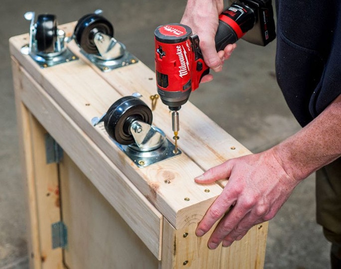 diy folding mobile workbench