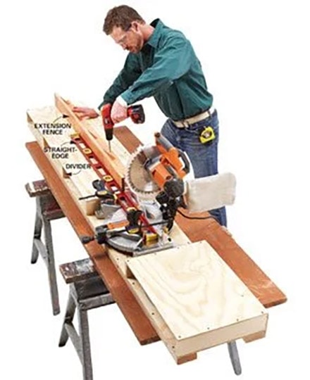 diy miter saw table