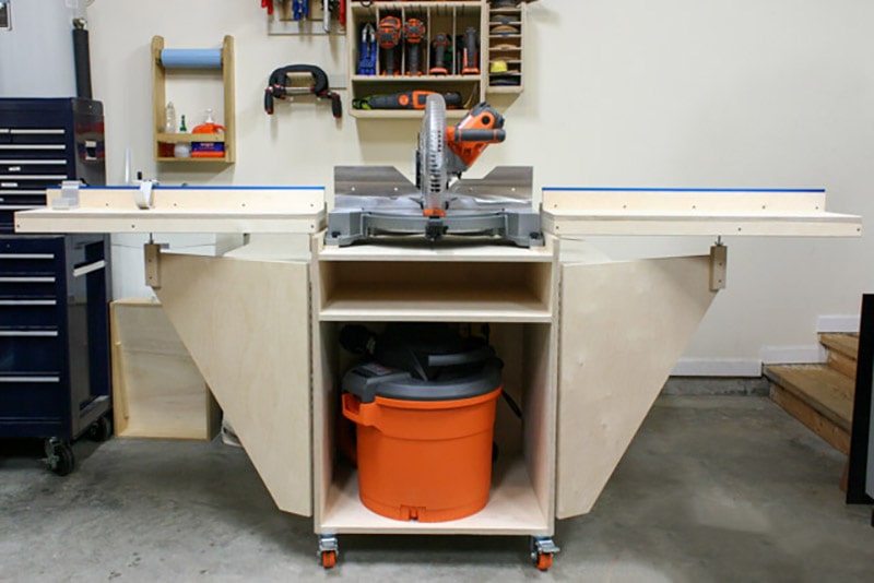 diy mobile miter saw station