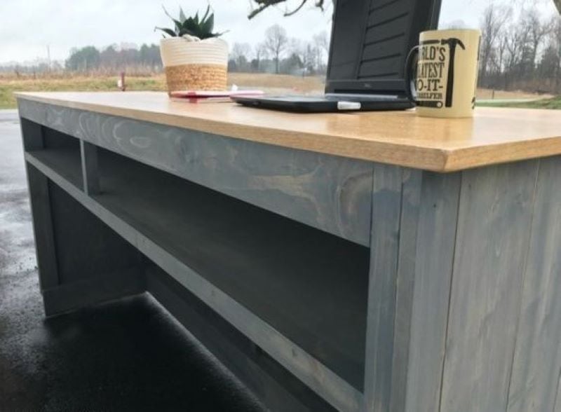 diy standing desk or kiosk