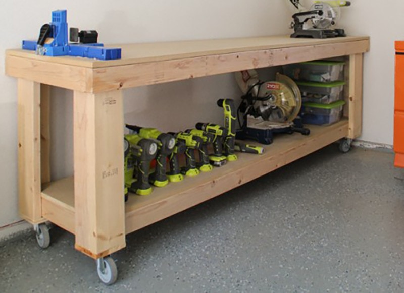 16 Useful DIY Garage Workbench Plans You Can Build Today (with Pictures ...