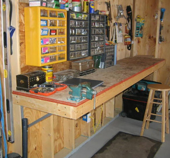 16 Useful DIY Garage Workbench Plans You Can Build Today (with Pictures ...