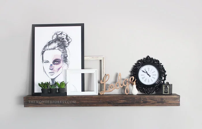 fast and easy floating shelf