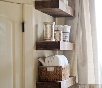 Easy DIY Floating Shelves by Shanty 2 Chic