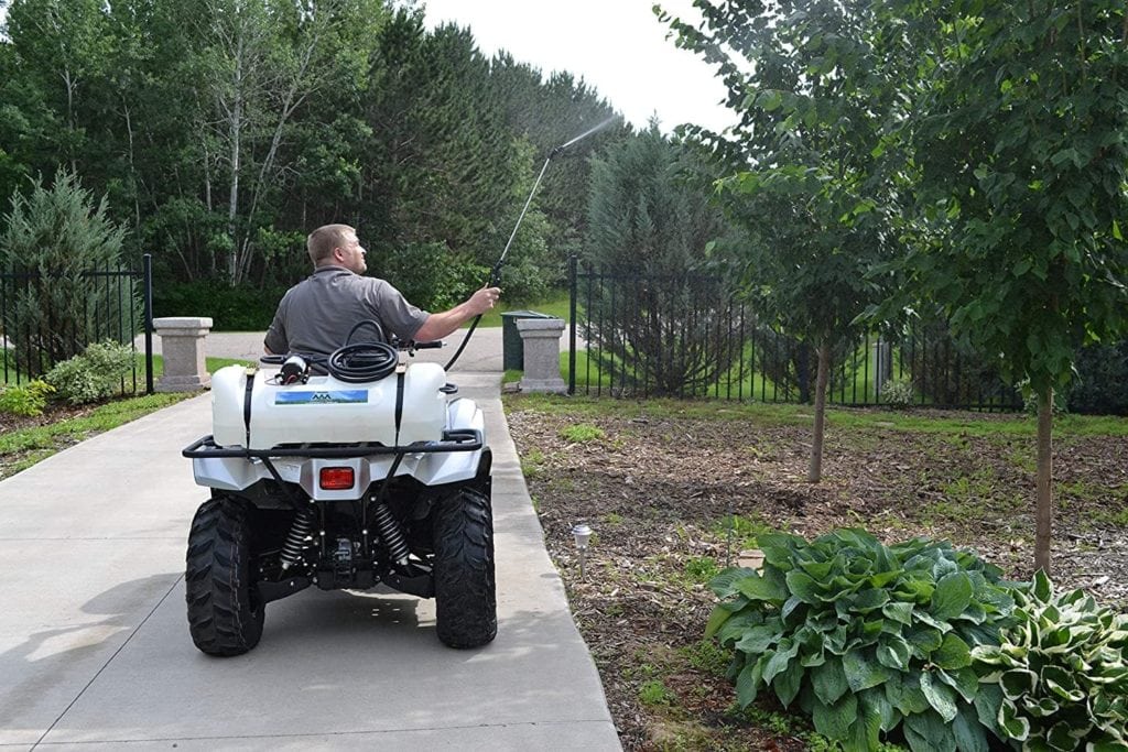 man using Master Manufacturing SSO-01-015A-MM Spot Sprayer