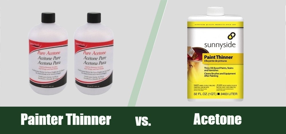 paint thinner vs acetone