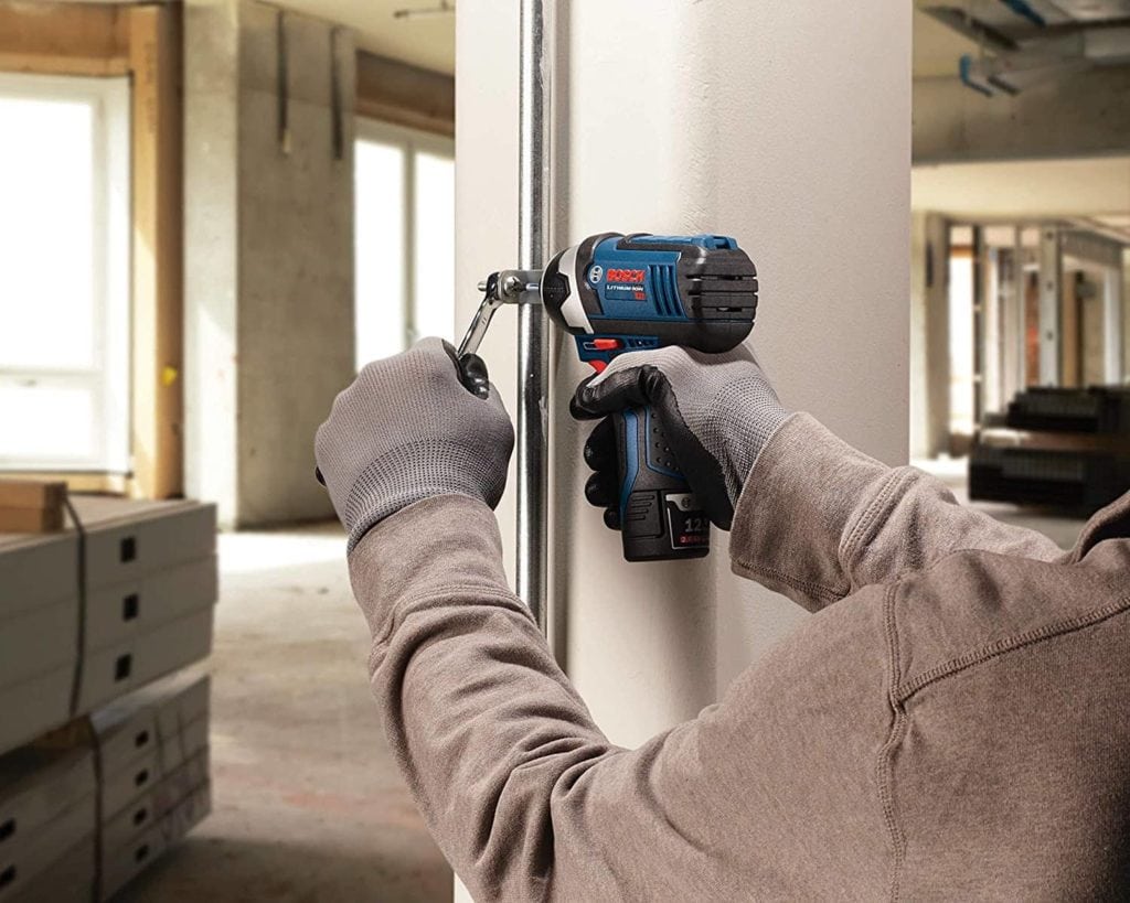 person using Bosch CLPK22-120 Power Tools Combo Kit