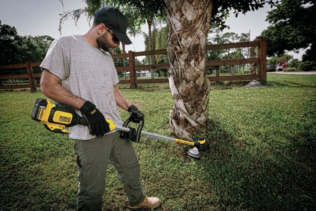 person using DeWalt DCST920P1