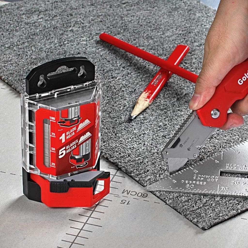 person using Goldblatt G08283 Utility Blades