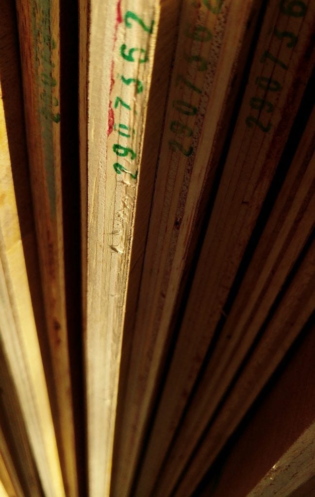 plywood planks