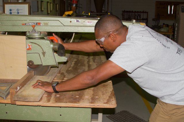 raw wood run through a jointer