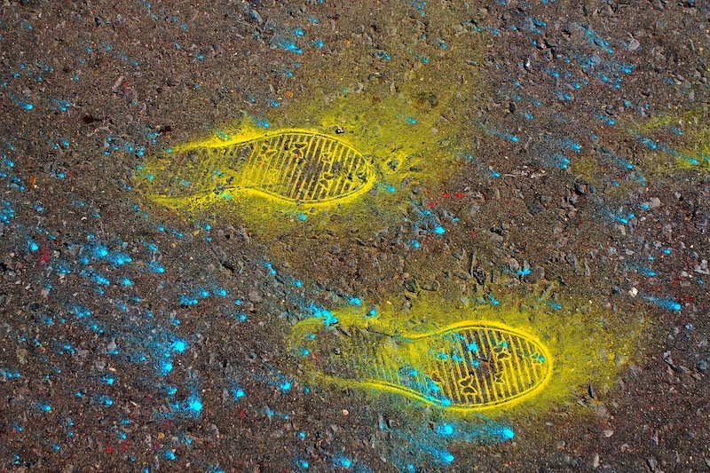 remove paint from small cement spots