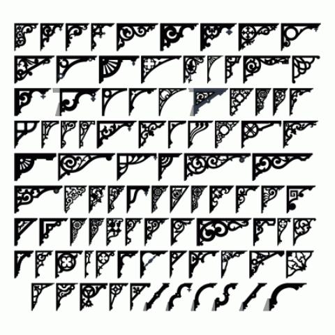 scroll saw shelf bracket patterns