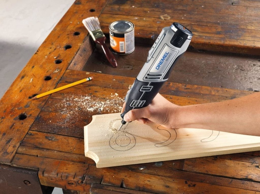 using Dremel 8220-1:28 12-Volt Max Cordless Rotary Tool