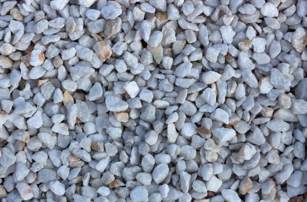 white marble chips texture stones for use in landscape