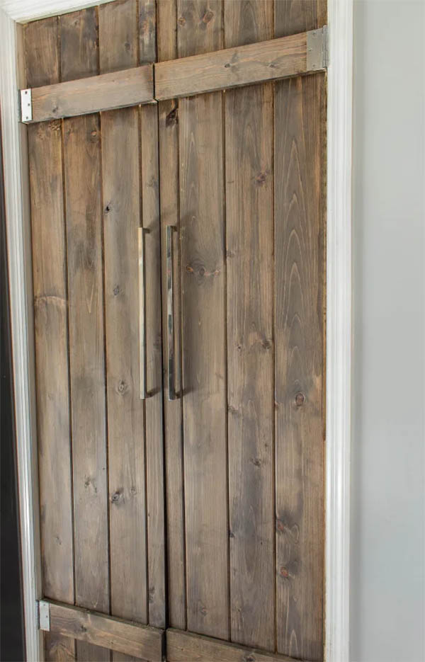 Double Pantry Barn Door from Designing Vibes