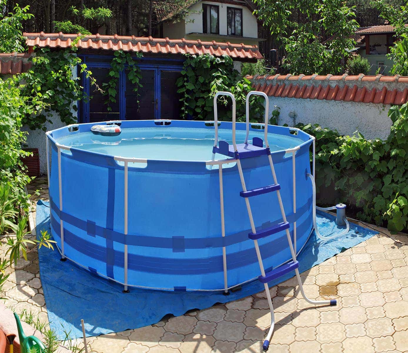 Above Ground Pool On Grass, What To Put In Your Above Ground Pool When You Open It