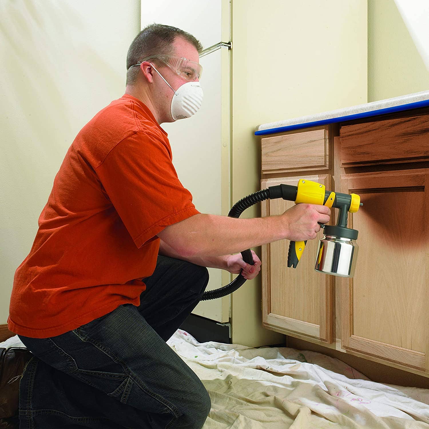 man using Wagner Spraytech Control Spray