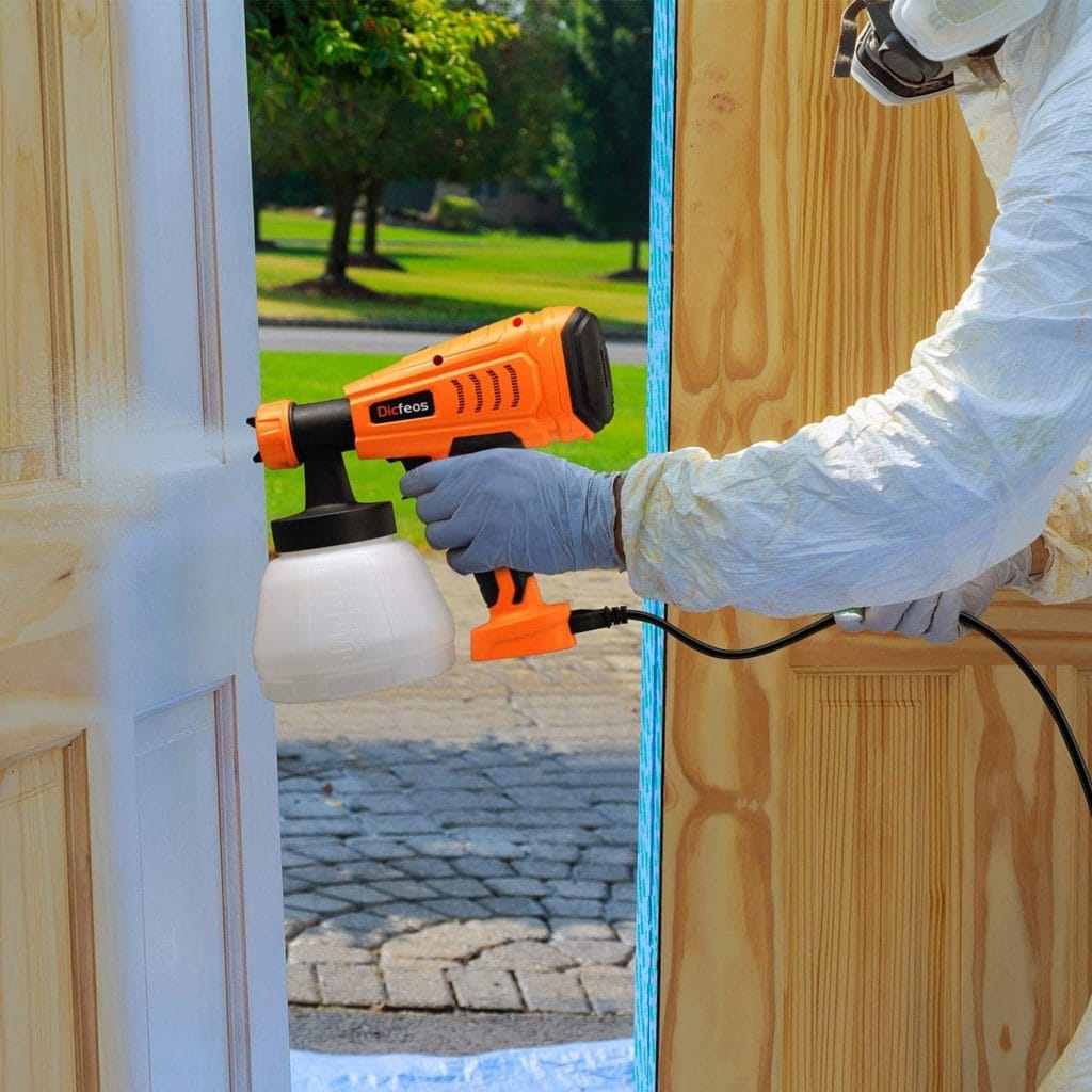 10 Best Paint Sprayers Of 2024 Reviews Top Picks House Grail   Person Using Dicfeos Paint Sprayer 700W High Power HVLP Home Spray Gun 1024x1024 