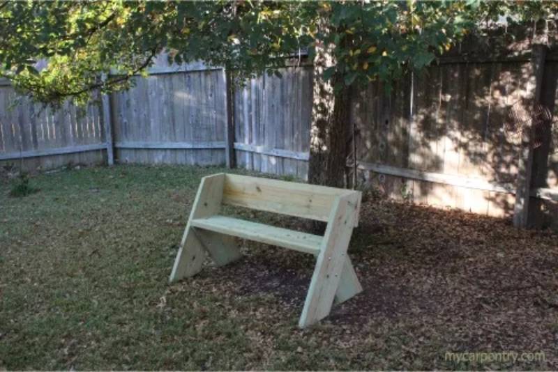 DIY easy bench plans