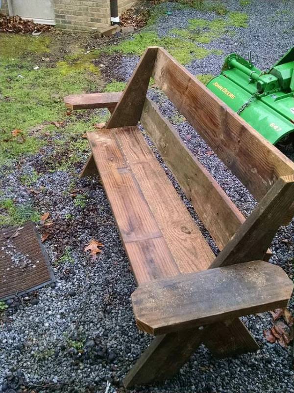 DIY simple leopold bench