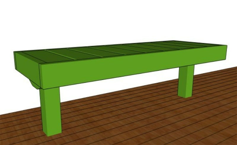 Free Garden Plans Deck Bench