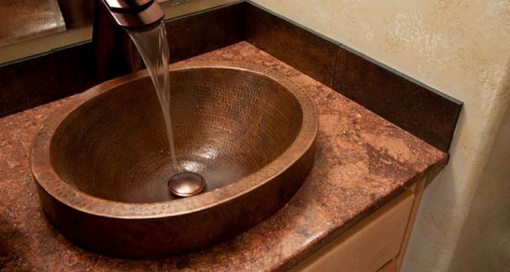 waterfall faucet copper