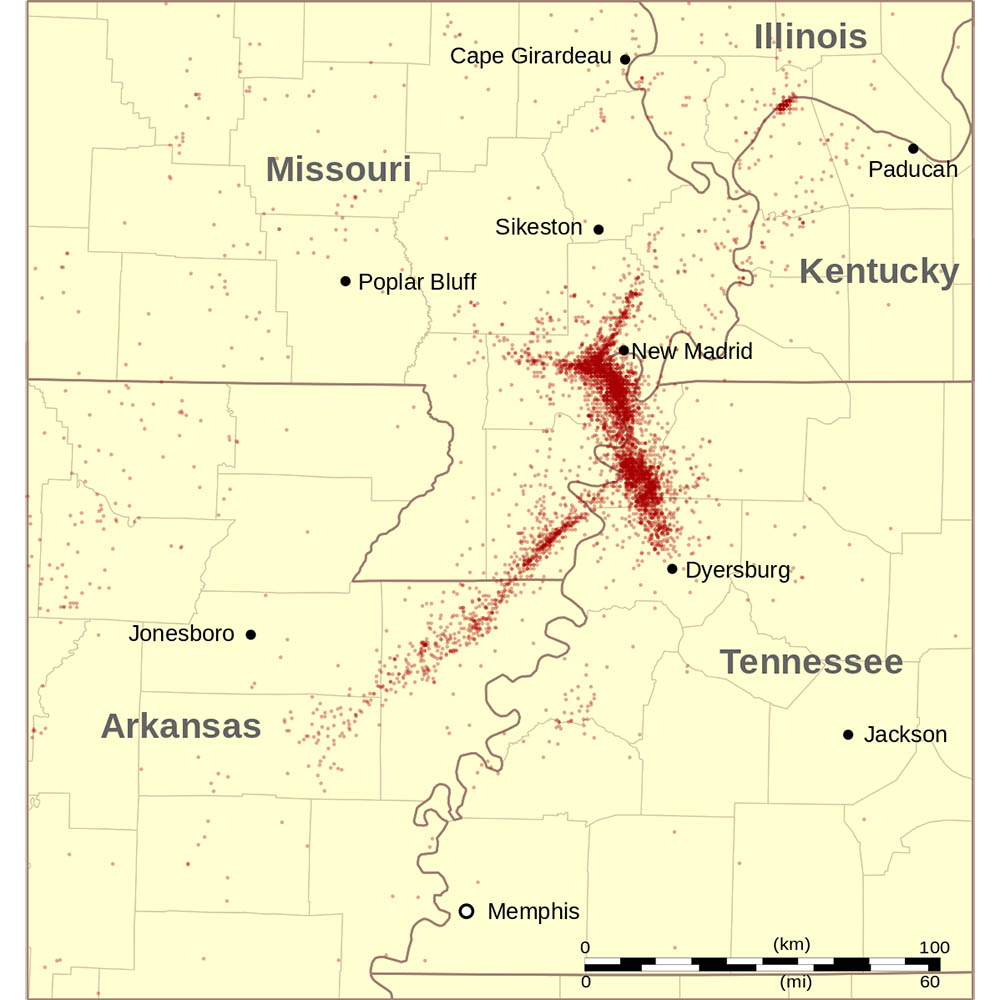 United States Earthquake Fault Line Map