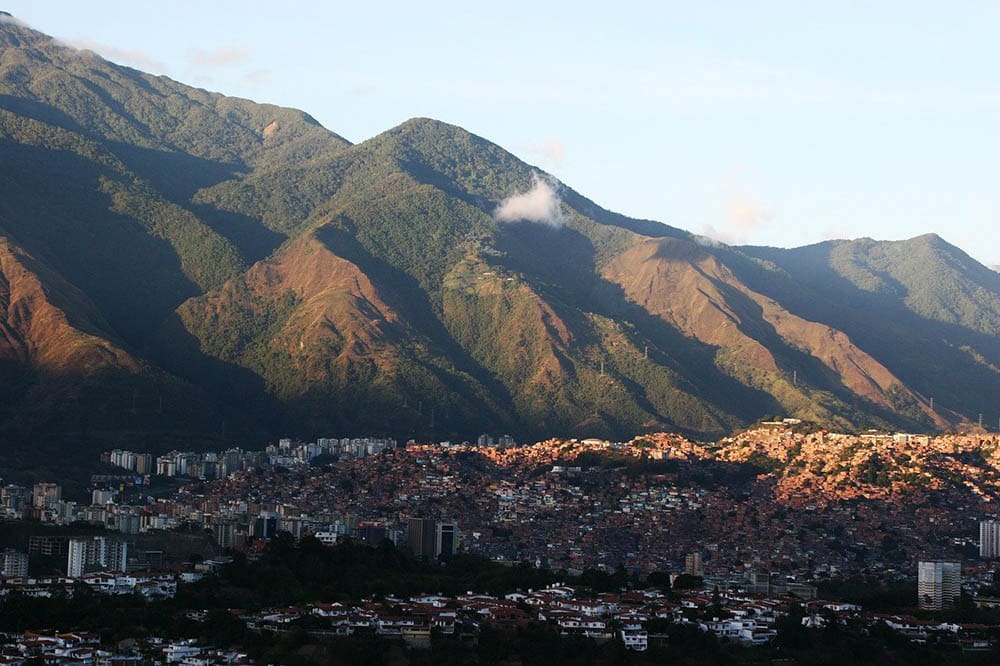 aerial view in Caracas, Venezuela