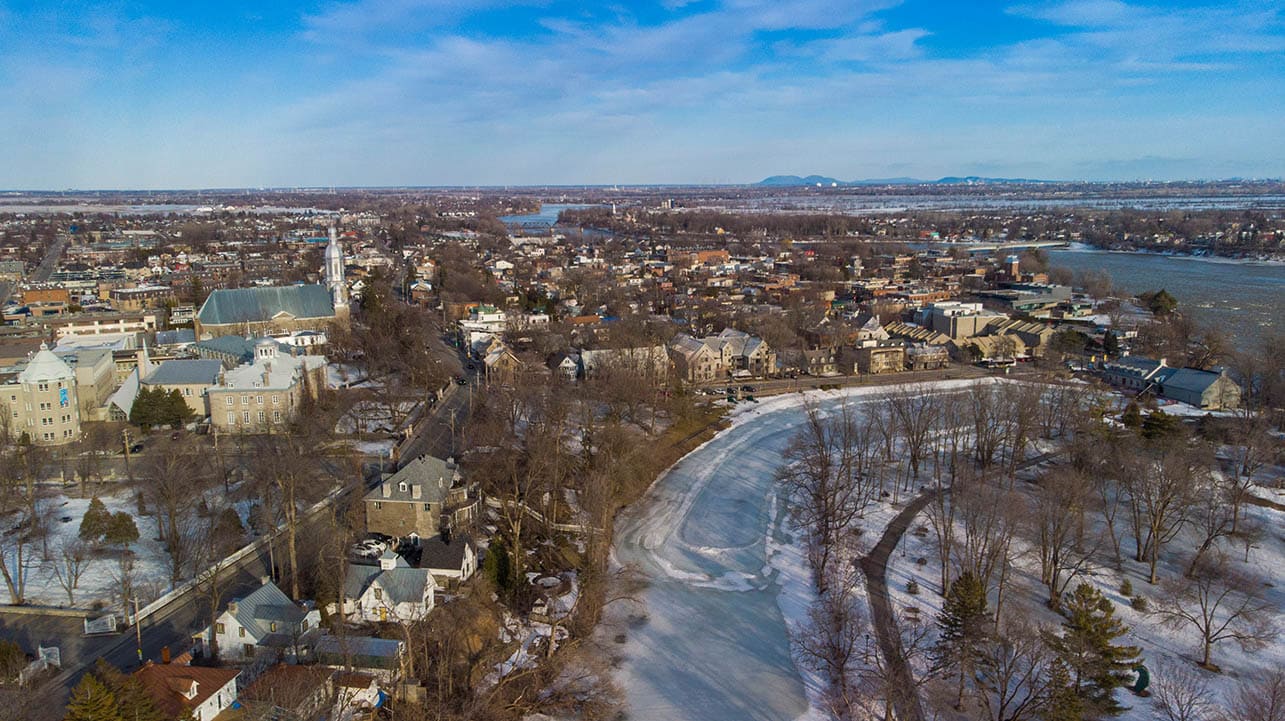Aerial view of Terrebonne, Quebec