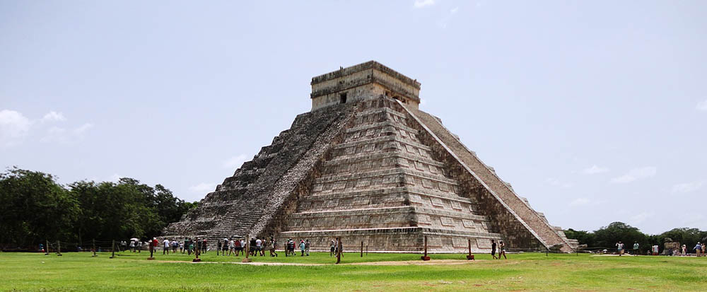 pyramid in Cancun, Mexico