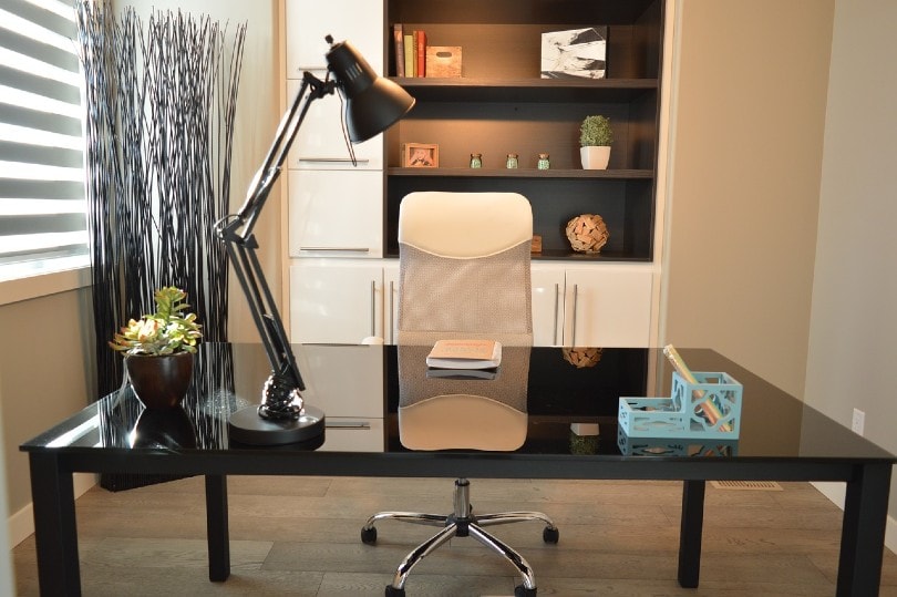 trendy home office set up