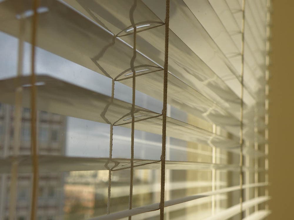 window blinds close up