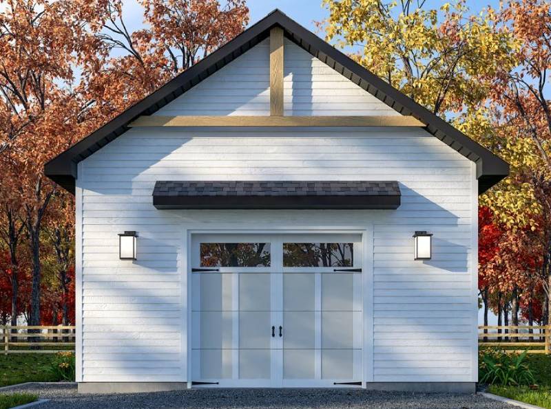 DIY_Single Detached Garage with Gable Roof
